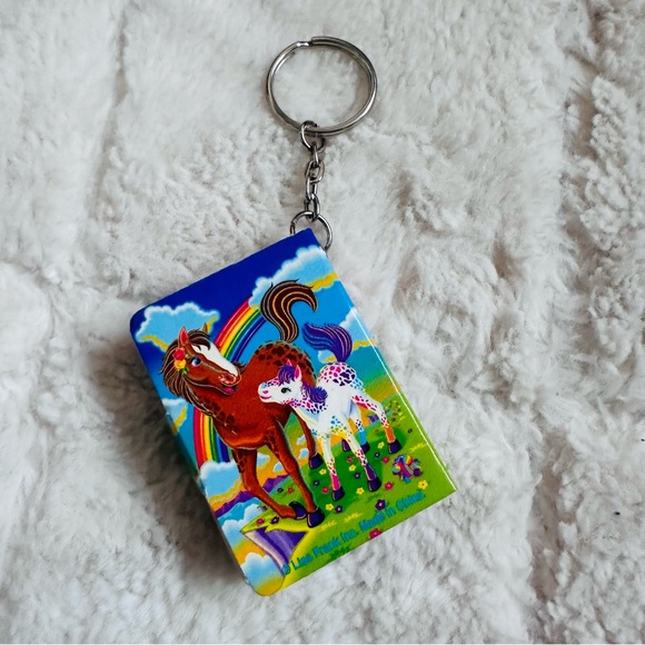 Lisa Frank | Vintage Rainbow Chaser Lollipop Horses Mini Notebook Keychain - Picture 7 of 9